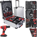 154-Piece Cordless Power Drill & Tool Set with Rolling Case