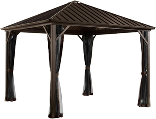 Outdoor 10' X 10' Dakota Hardtop Gazebo Outdoor Sun Shelter