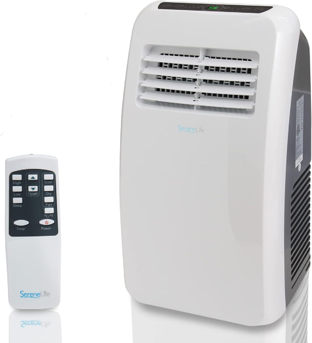 Compact Freestanding Portable Air Conditioner & SLPAC8 SLPAC 3-In-1 Portable Air Conditioner with Built-In Dehumidifier Function