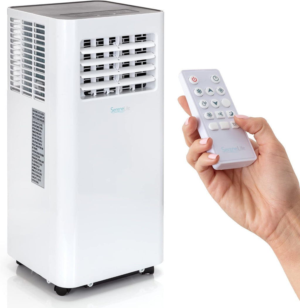 Compact Freestanding Portable Air Conditioner & SLPAC8 SLPAC 3-In-1 Portable Air Conditioner with Built-In Dehumidifier Function